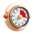 thumbnail image 1 of Kitchen Mechanical Timer, Metal Wind up 60 Minute Countdown Tool, Magnet Back 8X8X4Cm in Multicolors for Cooking Study Office, 1 of 7