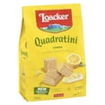 thumbnail image 1 of Loacker Quadratini Wafer Lemon Bite Size Baked Cookies 250GR, 1 of 3