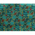 thumbnail image 4 of oneOone Georgette Viscose Fabric Leaves & Floral Block Printed Fabric 1 Yard 42 Inch Wide, 4 of 5