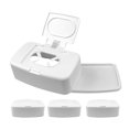 thumbnail image 4 of 4 Pcs Boîte de Rangement pour Lingettes Rechargeable Grande Capacité Boîte Scellée pour Distributeur de Lingettes, 4 of 9
