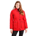 thumbnail image 3 of Trespass Caption Womens Waterproof Parka Jacket Red in Size - 10, 3 of 7