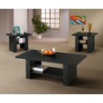 thumbnail image 2 of Coaster Company Ensemble de 3 Tables Basses en Bois avec Tablette, Chêne Noir Rodez, 2 of 6