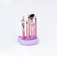 thumbnail image 2 of Silicon Brush Cleaning Pad Brush Cleaner Mat High Temperature Resistant Makeup Brush Holder Silicone Makeup Brush Scrubber Makeup Brush Cleaner Stand for Makeup Brush, 2 of 3