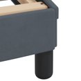 thumbnail image 5 of vidaXL Bed Frame with Headboard Dark Grey 100x203 cm Velvet, 5 of 5