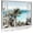 beach window canvas, variant on Beach Window Canvas Wall Art: Ocean seaside Picture Tropical Palm Tree Artwork Print on Coastal Seascape Painting for Bedroom Decor (12x16)