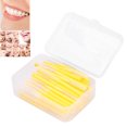 thumbnail image 1 of 60 Piece Set Of Interdental Cleaning Brushes, Tooth Cleaning Tools, Tooth Cleaning Cotton Floss, Plastic Handle  Floss, Multifunctional Tooth Cleaning Brush, 1 of 8