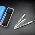 thumbnail image 3 of Folding Comb Hairdressing Tool High-strength Hair Styling Tool Styling Tool Multifunctional Stainless Steel Wear-resistant Training Combs Barber Tools for, 3 of 6