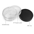thumbnail image 2 of 4Packs 10ml/0.34oz Portable Loose Powder Container Makeup Case Travel Kit  with Rotatable Sifter and Black Screw Lid, 2 of 8