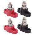 thumbnail image 2 of Blocs de Jonction de Batterie 4Pcs 12V 24V Noir Rouge Sécurisé, 2 of 8