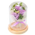 thumbnail image 1 of TIMIFIS Rose Bouquet Valentine'S Day Gift L Flower Glass Cover Led Light Gift Box, 1 of 3