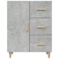thumbnail image 3 of vidaXL Sideboard Concrete Grey 69.5x34x90 cm Engineered Wood, 3 of 5