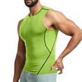 thumbnail image 4 of Yuyuzo Débardeurs d'Entraînement pour Hommes Col Rond Ajusté Séchage Rapide Sans Manches T-Shirts de Musculation, 4 of 6