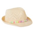 thumbnail image 1 of George Girls' Straw Fedora, 1 of 2