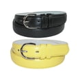 thumbnail image 1 of CTM® Ceinture Habillée en Cuir 1 1/8 Pouce (Lot de 2 Couleurs) (pour Femmes), 1 of 2