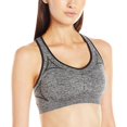 thumbnail image 1 of Hanes Womens Sport Seamless Racerback Sports Bra, L, Ebony Heather, 1 of 3