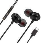 Type C USB-C écouteurs écouteur dans l'oreille Ecouteurs With Wire controled Mic, Czzoypi Type C USB-C écouteurs dans l'oreille