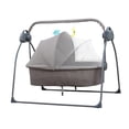 thumbnail image 4 of Lipstore Automatic Baby Bassinet Melodies Timer for 0-18 Months Auto Rocking Bassinet gray, 4 of 8