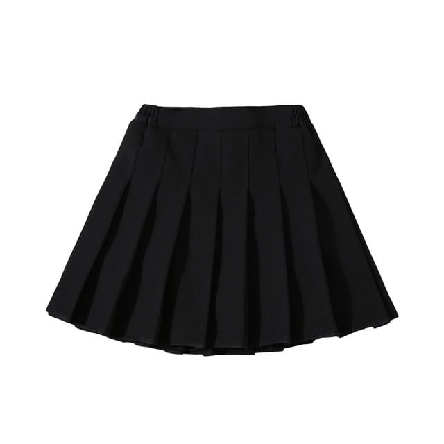 MIASHUI Jupes pour Filles Été Mode Taille Jupe Plissée de Tennis Ajustée Jupe Décontractée Mini Style Haut pour Filles Actives