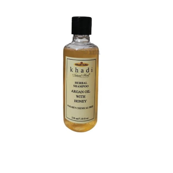 Khadi Natural Shampooing aux Herbes Huile d'Argan avec Miel 210 ml Shampooing