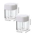 thumbnail image 1 of Oleegame 2PC Produce Storage 4 In 1 Seasoning Bottle Plastic Sal Tank Combination Sealing Moisture Proof White, 1 of 2