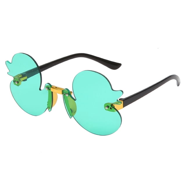 CSChome Children Sunglasses Children Sunglasses Duckling Shape Translucent UV Block Sunlight Eye Protection Photo Prop Girls Vacation Summer Beach