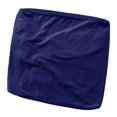 thumbnail image 3 of veasfak Housse de Pouf Carrée en Velours Extensible, Fond Élastique, Lavable, Marine, 3 of 9