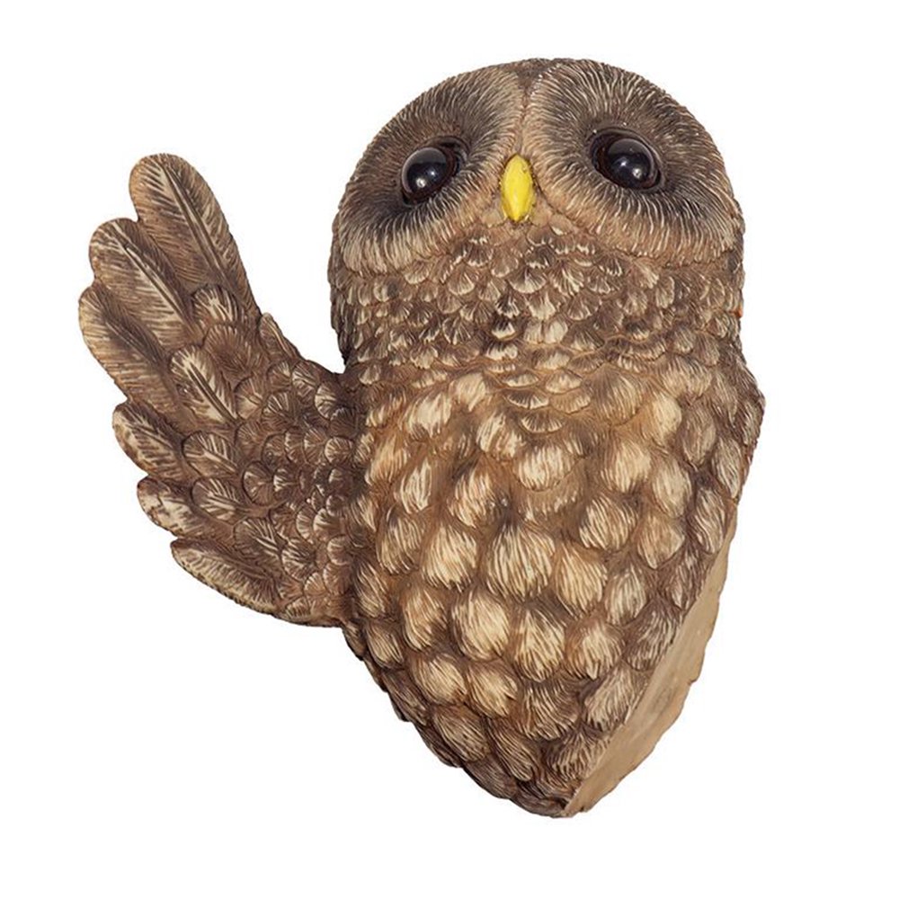 Creative Owl Statue Tree Hanging Ornament Garden Resin Decor Yard Scene Adornment