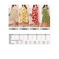 thumbnail image 2 of Robe de Détente pour Femmes Imprimé Floral Manches Courtes Ample Pyjamas, 2 of 8