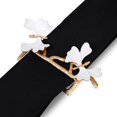 thumbnail image 1 of White and Gold Butterfly Napkin Rings Set of 4, 1 of 1