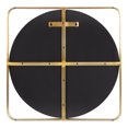 thumbnail image 4 of Kate and Laurel Nobles Modern Square Mirror, 24 x 24, Gold, Decorative Square Wall Decor with an Inset Round Mirror, 4 of 8