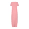 thumbnail image 4 of fatyb Robes Maxi pour Femmes Col Rond Manches Courtes Robes Décontractées Robes T-Shirt Amples pour Femmes P-5TG, 4 of 6