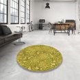 thumbnail image 4 of Ahgly Tapis Rectangulaire Lavable en Machine Intérieur Transitionnel Brun Doré Foncé, 3 Pieds x 5 Pieds, 4 of 7