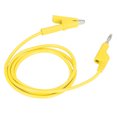 thumbnail image 3 of Banana Plug Test Leads, 10mm Opening Electrical Portable Test Flexible Brass Cable Silicone Sheath  For Multimeter Yellow, 3 of 8