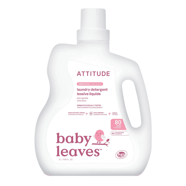 Attitude Laundry Detergent Baby Fragrance Free Free (80 Loads) 2L