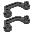 thumbnail image 1 of Hood Light Mounts, Anodized Windshield Light Bracket Aluminium Alloy Insulated Scratch Proof Thermal Resistant Pair With Sliding Rail For Car Black, 1 of 1