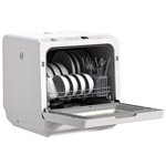 CoSoTower Portable Dishwasher, Counter Dishwasher with 4 Place Settings, 5 Washing Programs, Air-Dry Function, 6L Water Tank