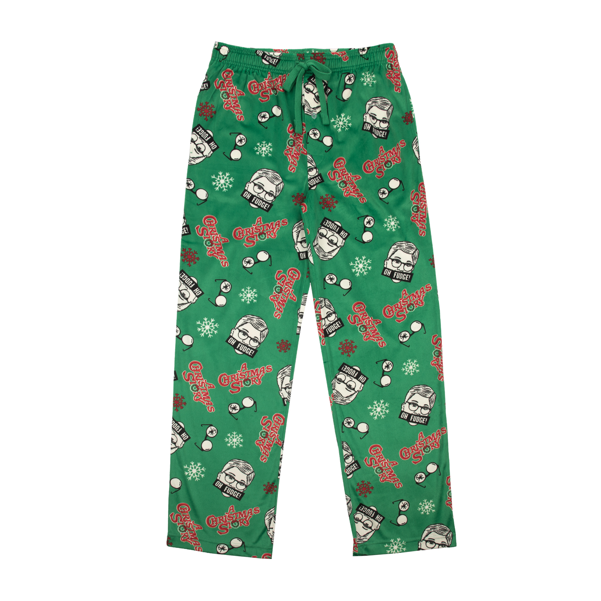 A Christmas Story Oh Fudge Green Pajama Pants