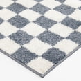 thumbnail image 4 of Rug Ease Checkerboard Blue and White area rug, 4 of 9