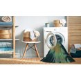 thumbnail image 2 of Ahgly Company Machine Washable Indoor Round Transitional Green Area Rugs, 3' Round, 2 of 7