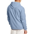 thumbnail image 2 of Hanes Mens ComfortBlend EcoSmart Full Zip Hoodie, M, Light Blue, 2 of 5