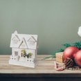 thumbnail image 3 of Led White Wooden House With Fence 11.81", 3 of 3