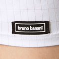 thumbnail image 4 of Bruno Banani Men's Tank Top - Check Line 2.0, Round Neck, Polyamide, Check, Logo, Solid Color White S (Small), 4 of 4