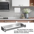 thumbnail image 4 of Stainless Steel Paper Towel Holder Punch-Free Towel Rack Wall Mounted Roll Paper Stand for Bathroom Kitchen, 4 of 9