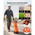 thumbnail image 4 of VEVOR Industrial Sprayer, 4.5 Gallons Large Capacity, Stainless Steel Concrete Sprayer with Ergonomic Handle & Removable Cart, 4 of 9
