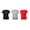 Black / Light Grey / Red, variant on Blank Activewear Pack of 10 Women's T-Shirt, Quick Dry Performance fabric