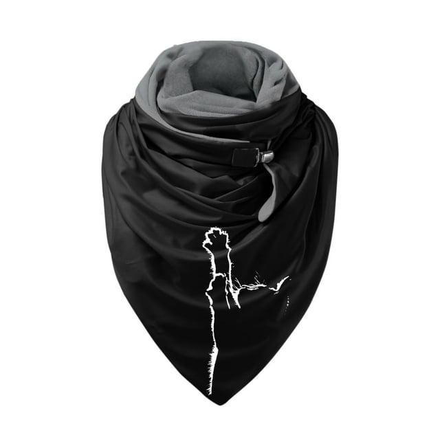 Foulards Chauds à Boutons pour Femmes, Châles Doux de Mode Décontractée, Foulard Imprimée