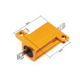 thumbnail image 3 of Unique Bargains Aluminum Case Resistor 10W 2.5 Ohm Wirewound for LED Converter Rod Post 10W2.5RJ, 3 of 4