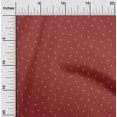 thumbnail image 2 of oneOone Coton Cambric Tissu Rouge Minimal Matière de Robe de Cocktail Tissu Imprimé Tissu au Mètre 42 Pouces de Large, 2 of 5