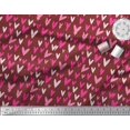 thumbnail image 2 of Soimoi Pink Moss Georgette Fabric Artistic Waves Abstract Printed Fabric 1 Yard 42 Inch Wide, 2 of 5