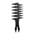 thumbnail image 4 of Men's Head Comb Wide Tooth Fork Comb Barber for Slicked Back Hairstyle Black, 4 of 8